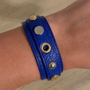 Louis Vuitton Electric Blue Leather Bracelet